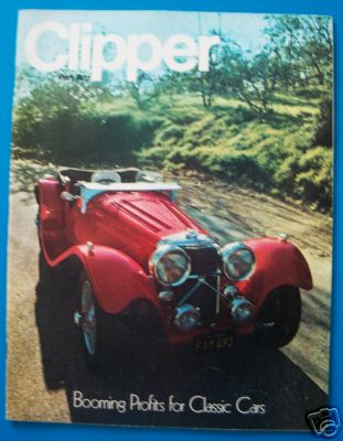 1973 April Clipper in-flight Magazine with a cover story on classic cars.
